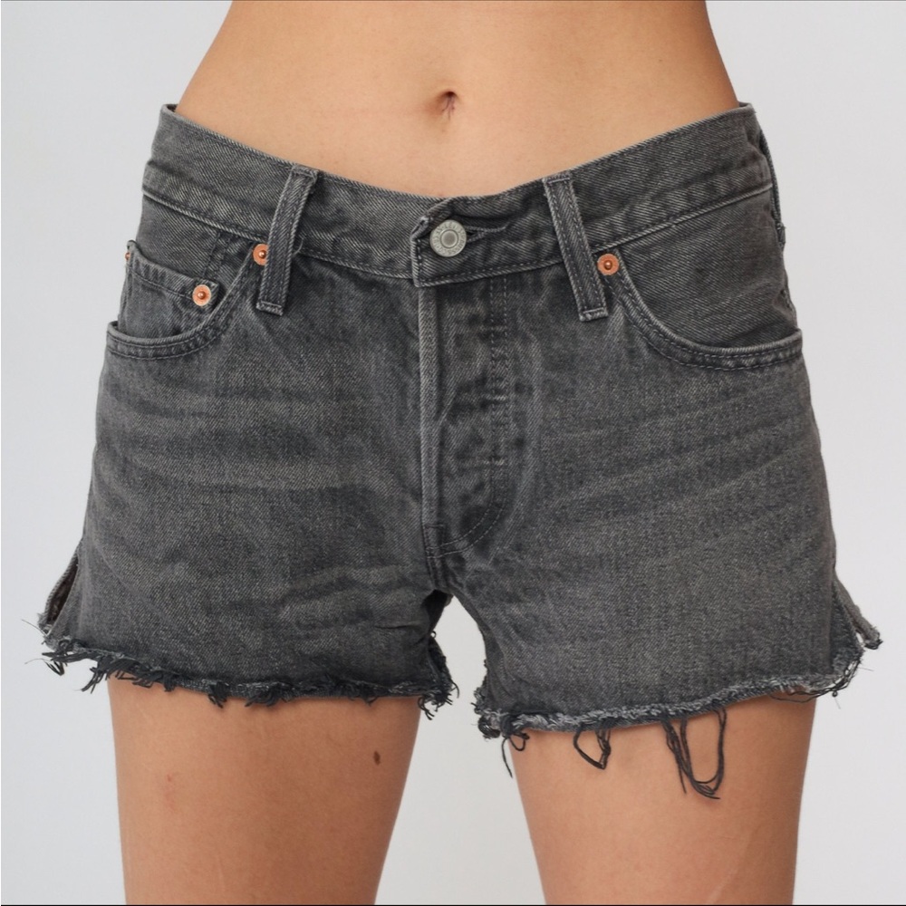 Levi's Charcoal Jean Shorts